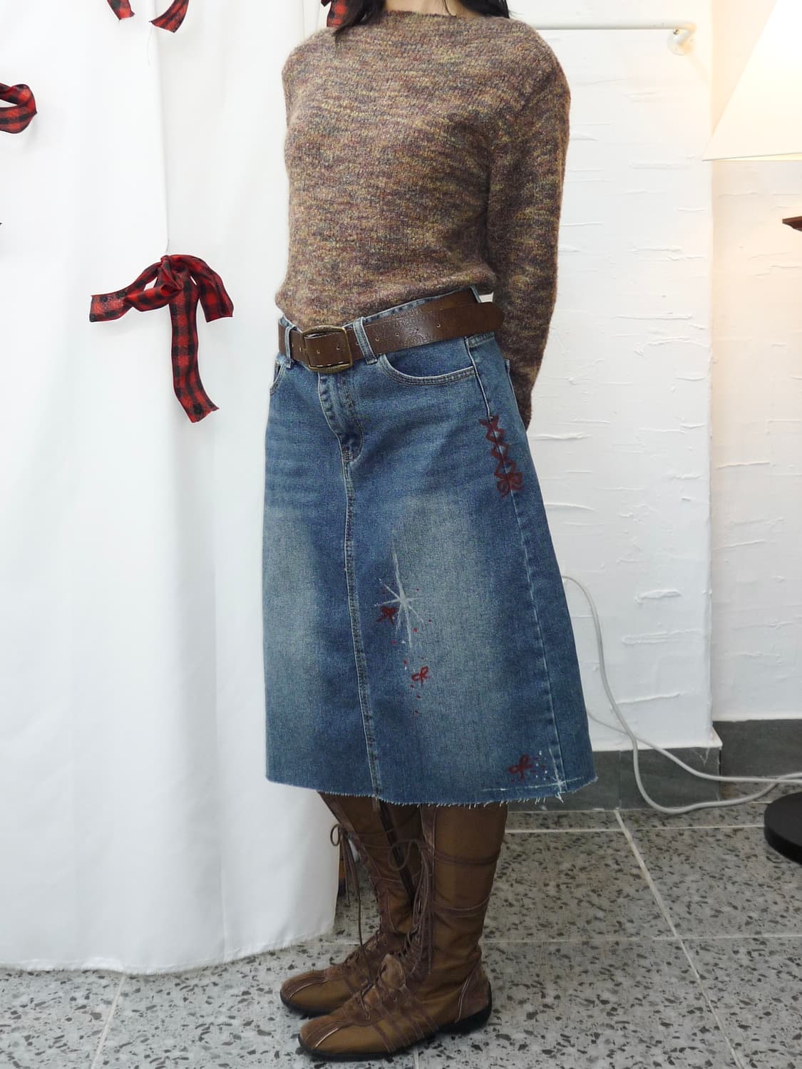 Sand brown knit 상품이미지2