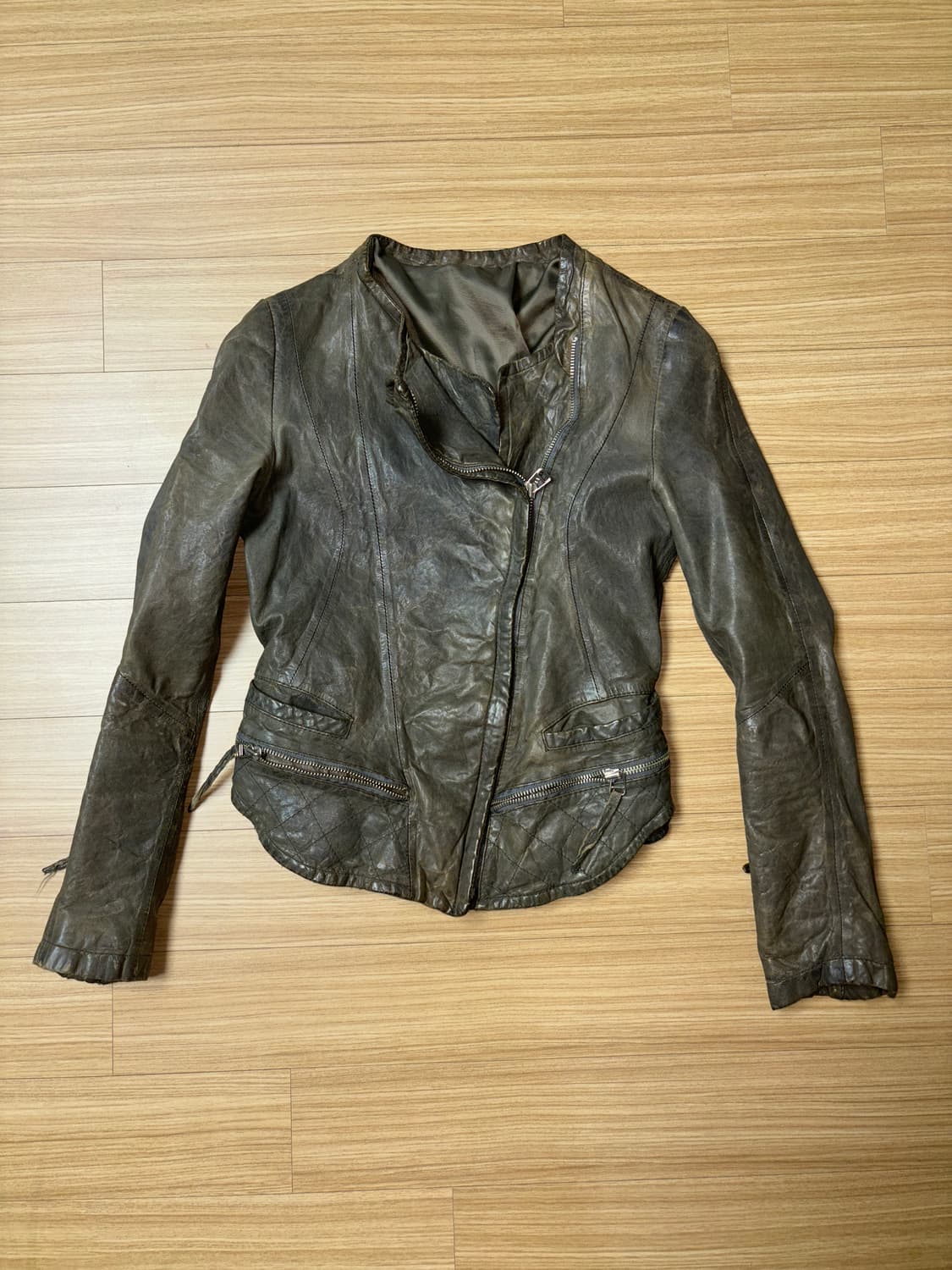 릭오웬스맛 이태리 양가죽 레더자켓 상품이미지4
