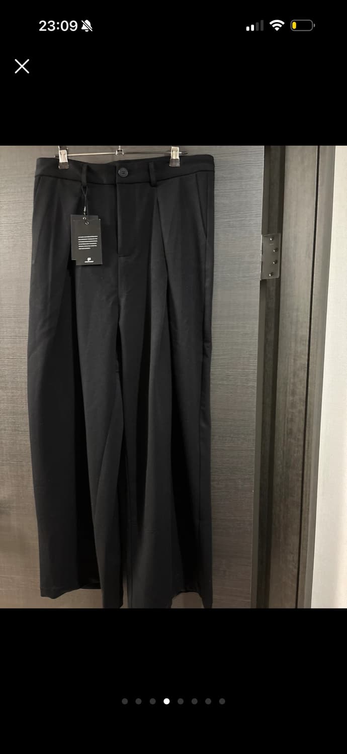 A Puee 블랙 와이드 팬츠 XL 새상품 상품이미지2