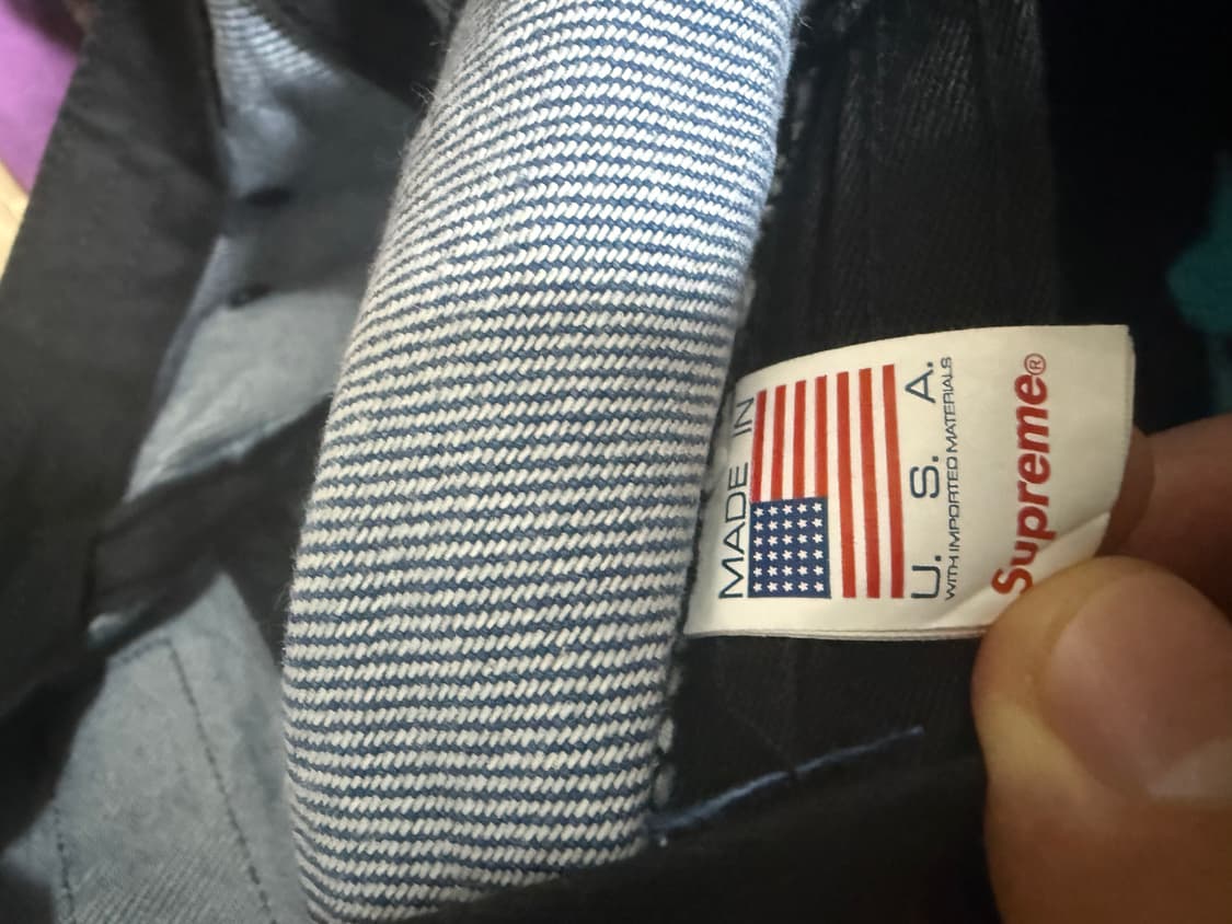 슈프림 워시드 치노 캠프캡 데님 24fw 상품이미지3