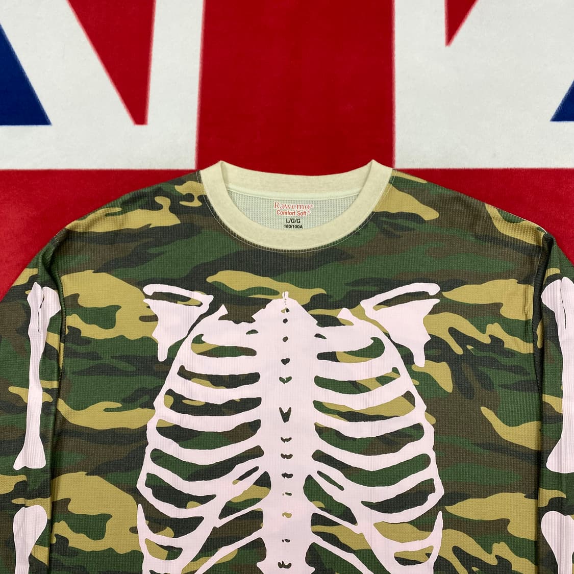 Jpn 카모 본즈 와플 롱슬리브 L 상품이미지3