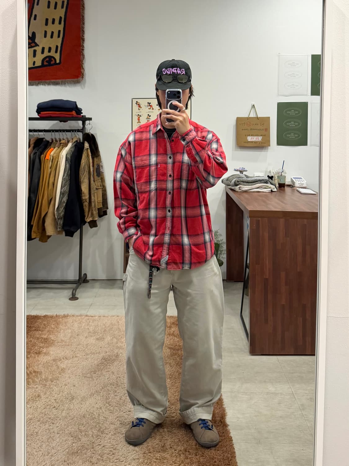 90s Levis 리바이스 체크 셔츠 상품이미지2