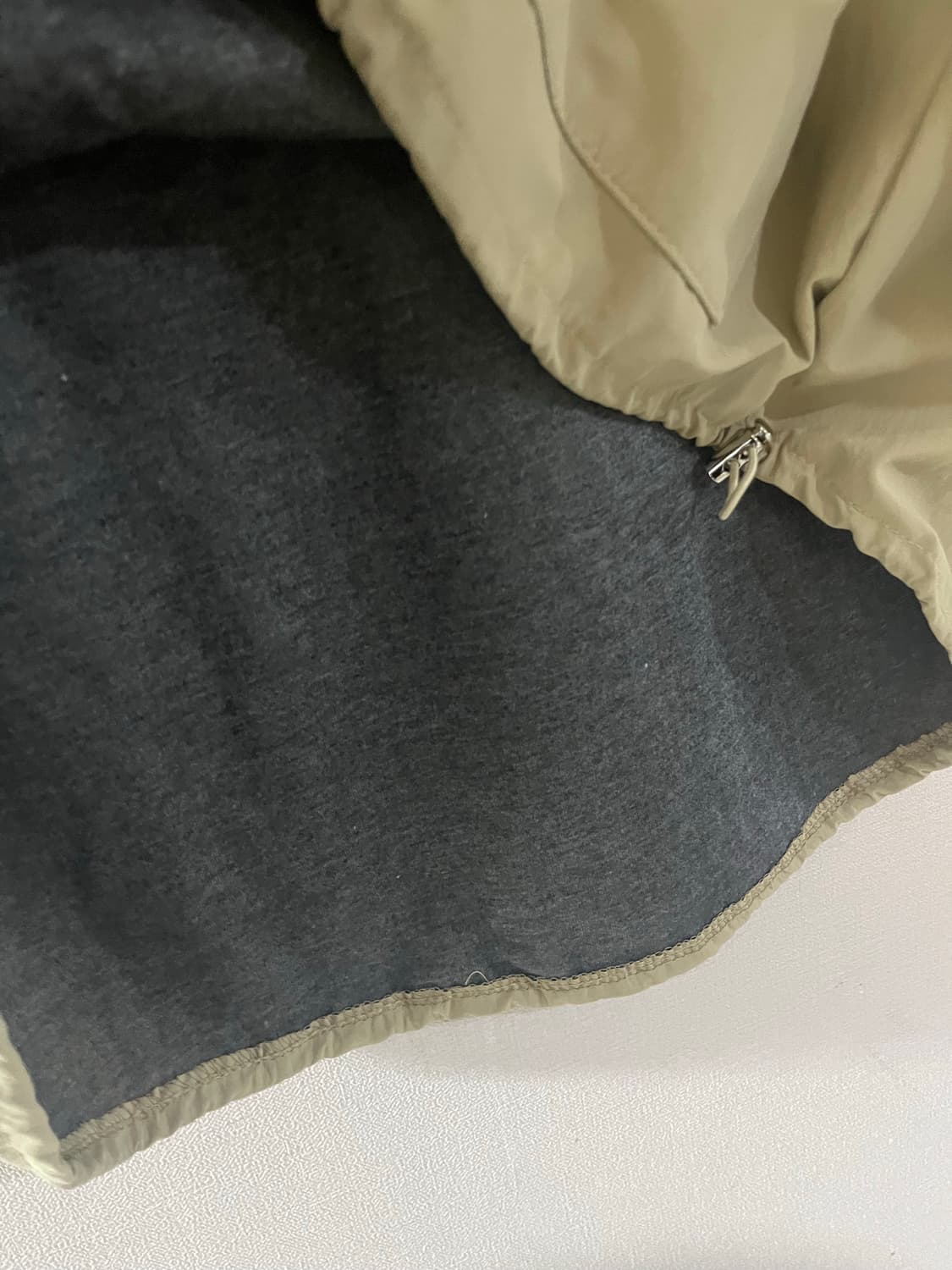 베이지스트링아노락후드 상품이미지4