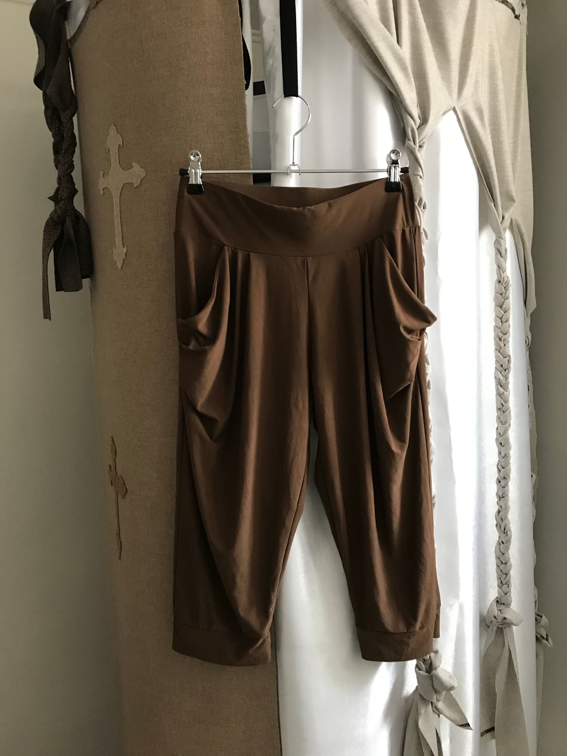 vintage brown shirring pants (free) 상품이미지9