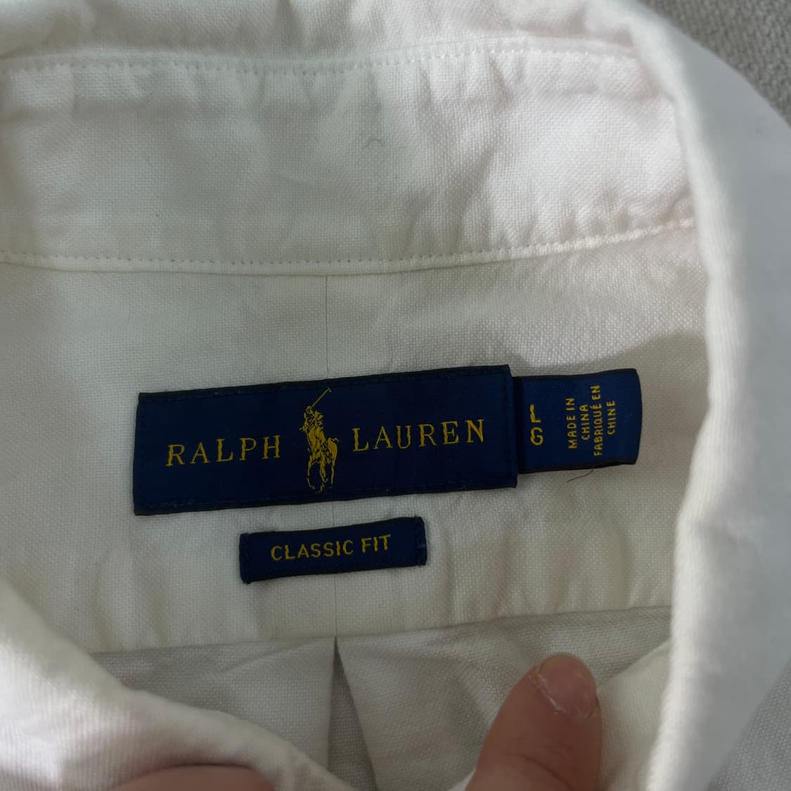 105 폴로랄프로렌 클래식핏 코튼 화이트 셔츠 상품이미지4