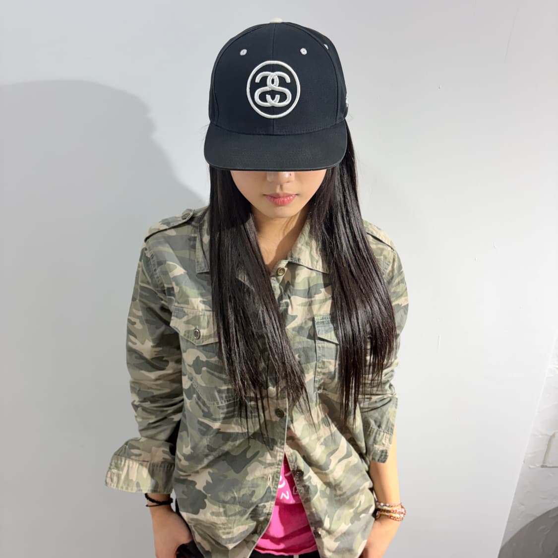 스투시 ss 스냅백 로고 모자 상품이미지2