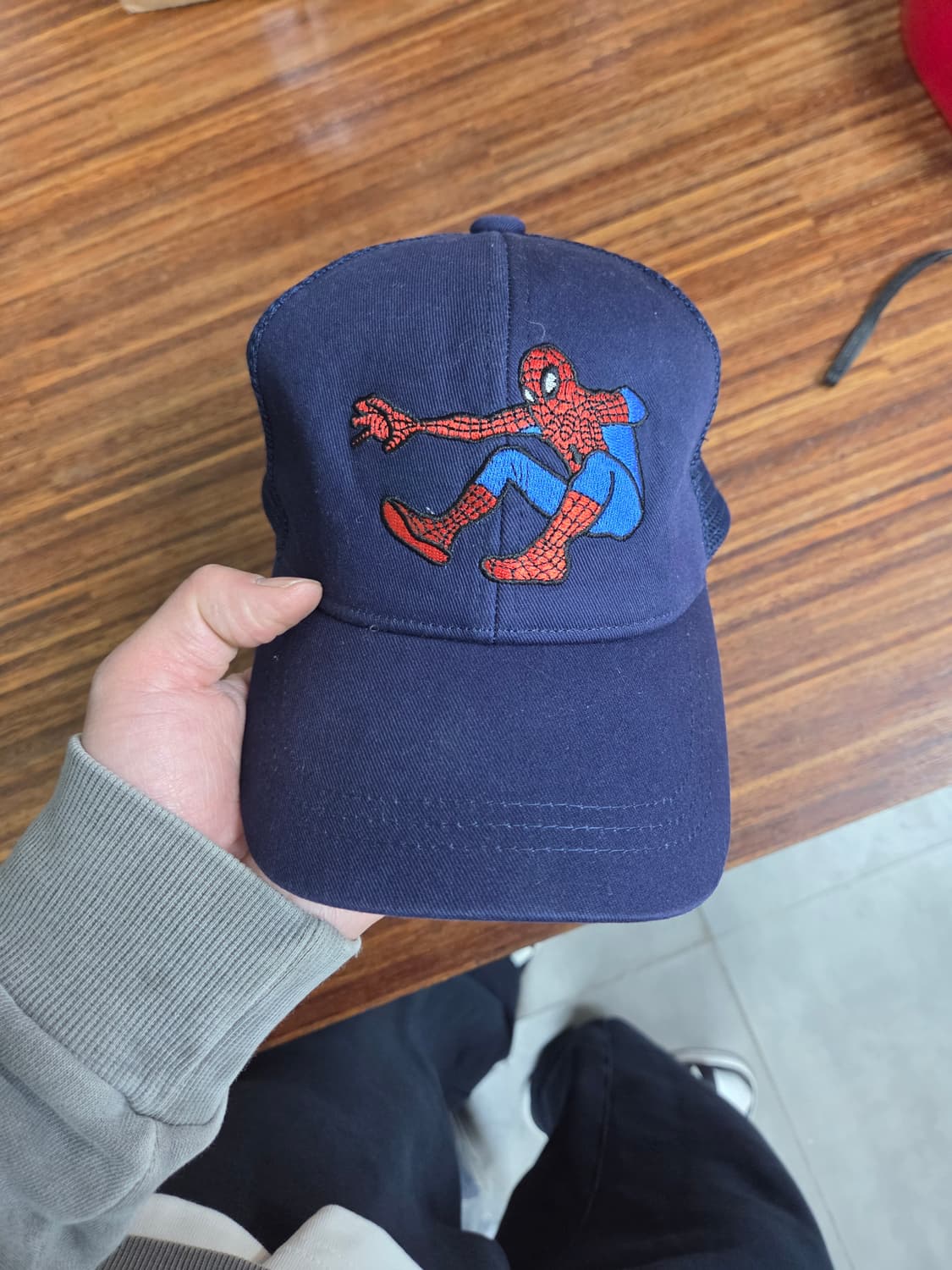 마블 제이슨 폴란 빈티지 스파이더맨 자수 메쉬모자 프리 상품이미지1
