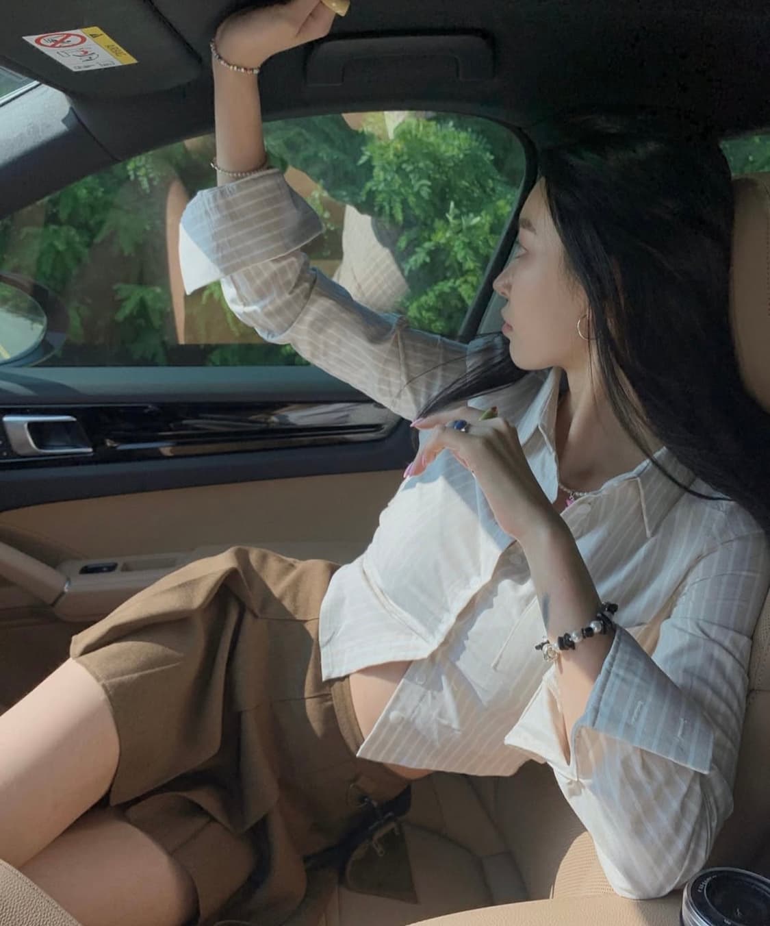 [새상품/M]페일제이드 포켓 스커트 브라운 플리츠 스커트 치마 상품이미지7