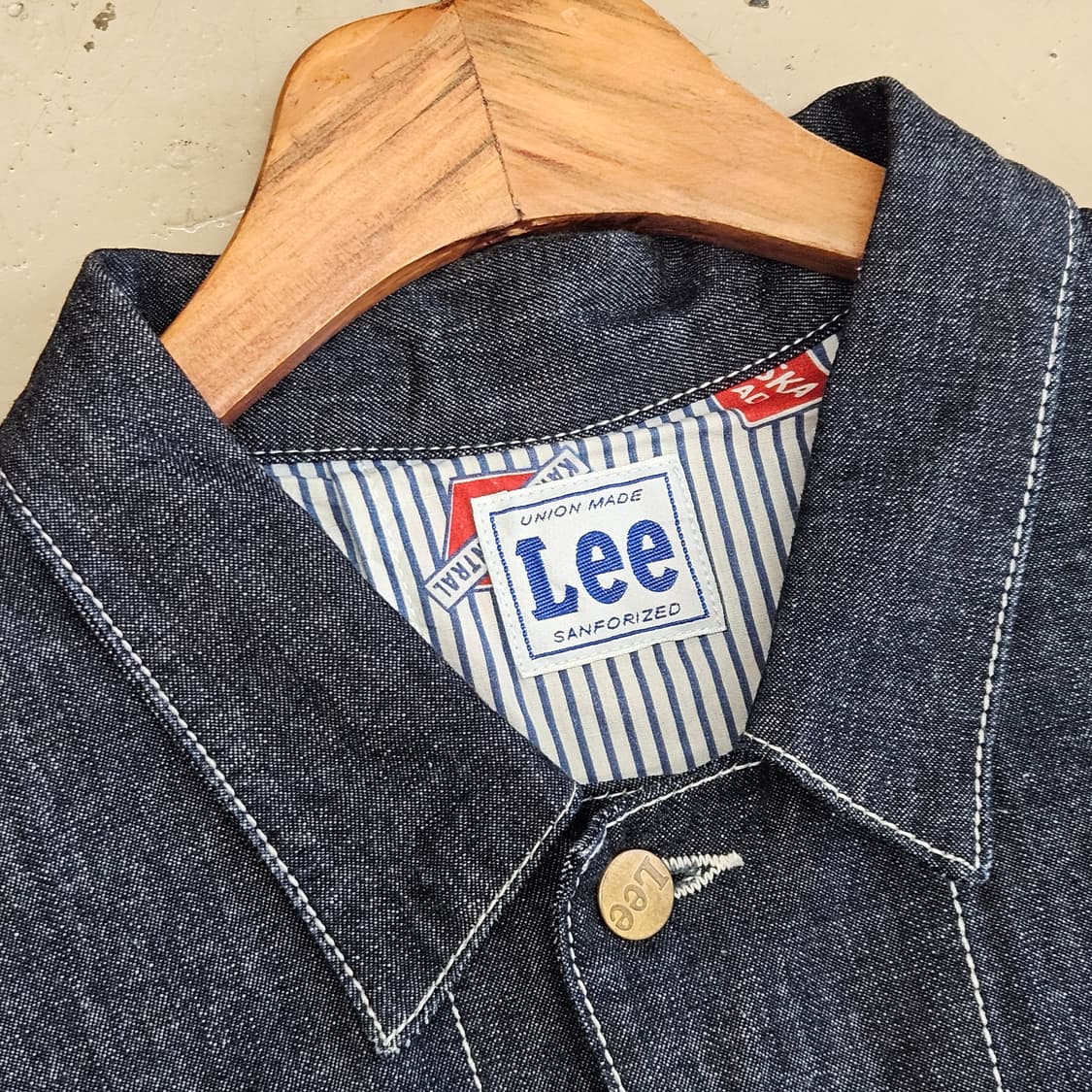 일본판 LEE union made 리 커버올 자켓 진청자켓 XL 상품이미지5