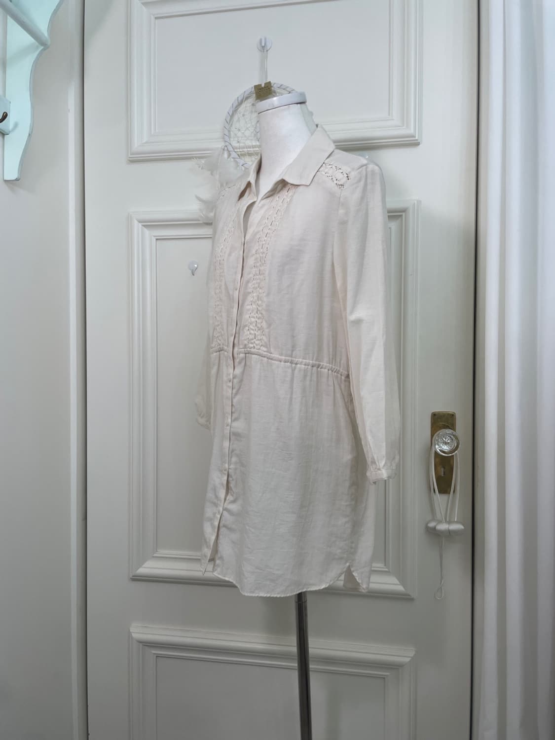 beigeivory lace mori cotton collar opc 상품이미지2
