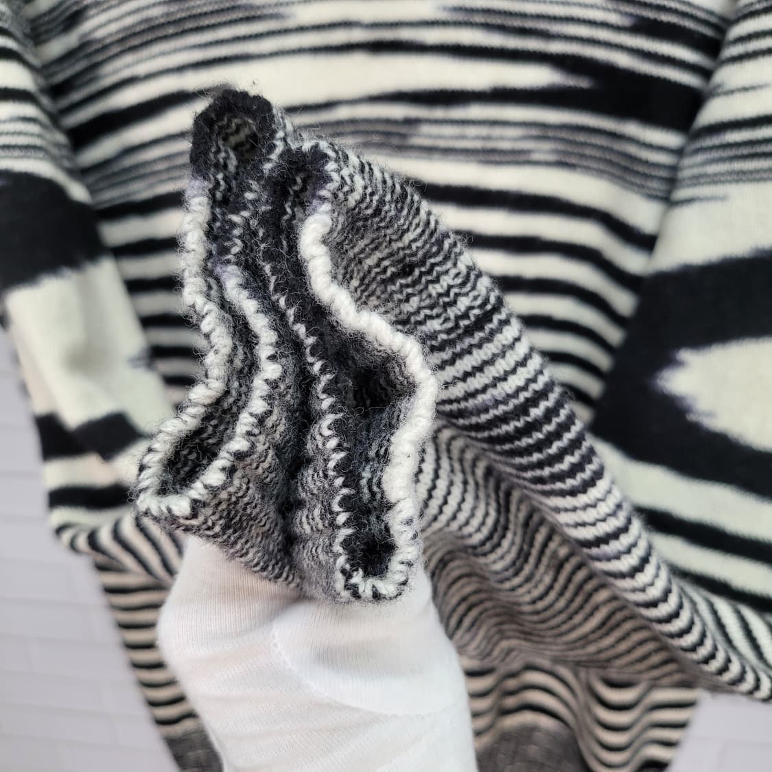 MISSONI 미쏘니 스트라이프 니트 울 스웨터 이태리 제품 52 사이즈 상품이미지5