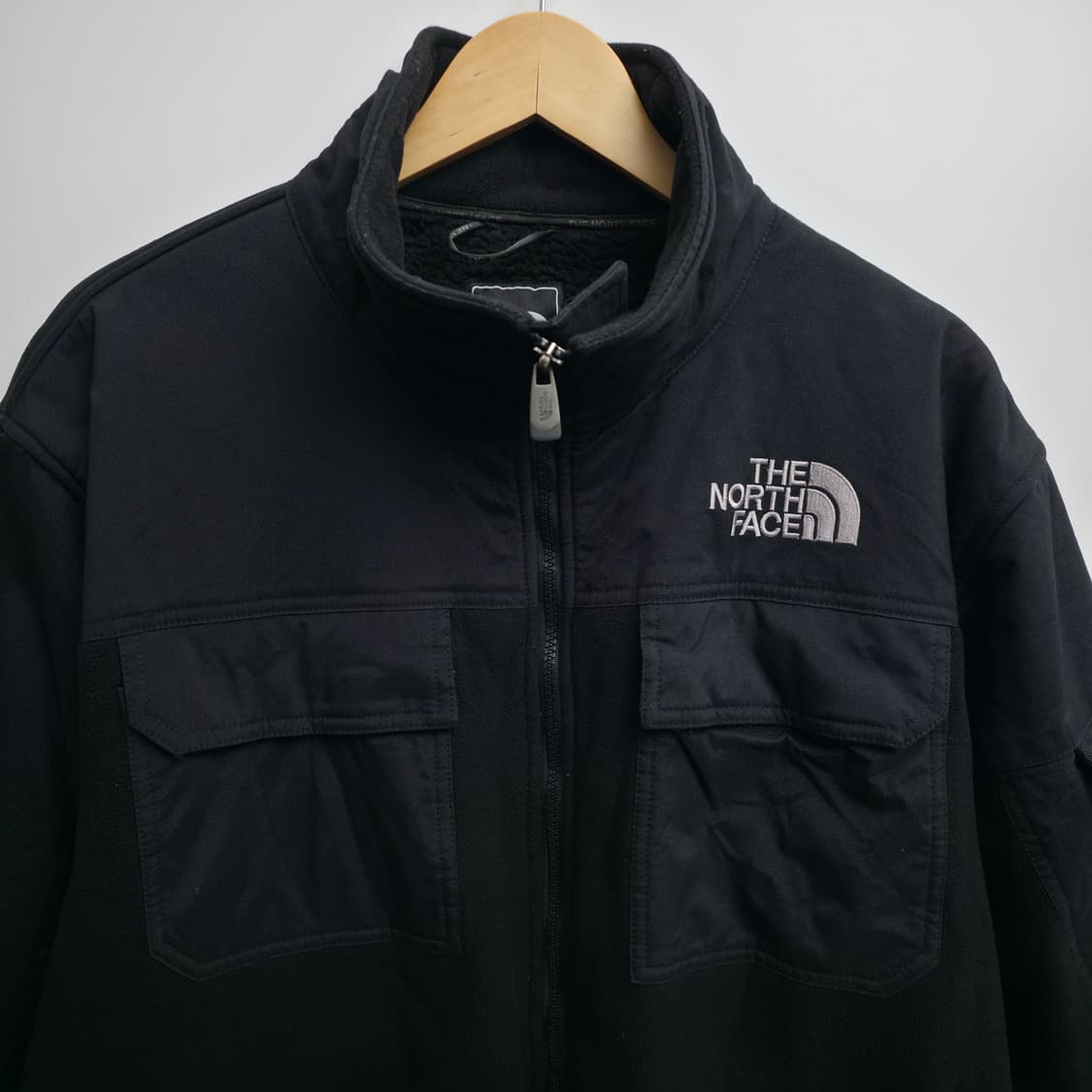 [L] 노스페이스 블랙 포켓 플리스 자켓 상품이미지2