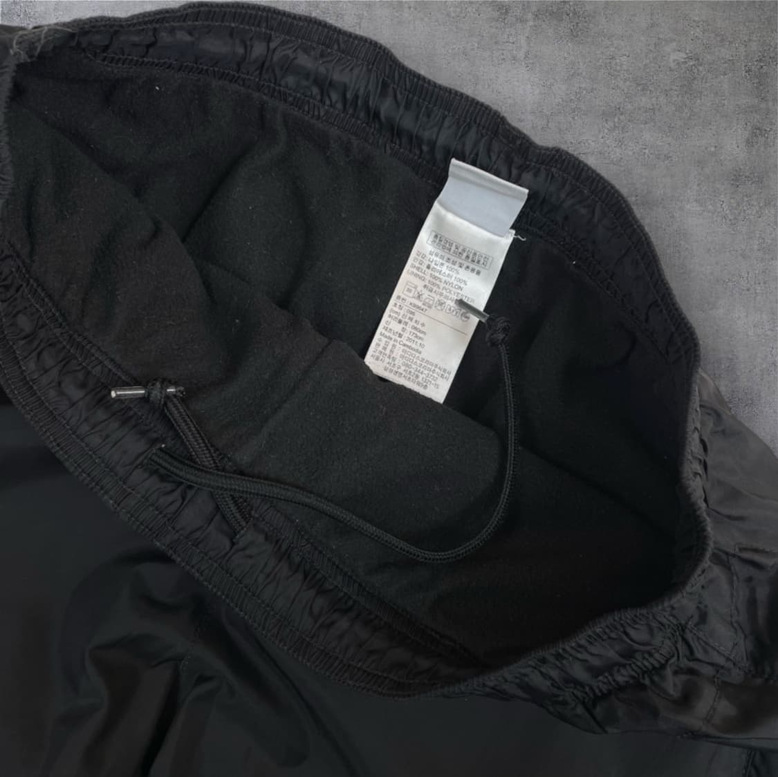 리복 Reebok 블랙 기모 나일론 트랙팬츠 95 상품이미지4