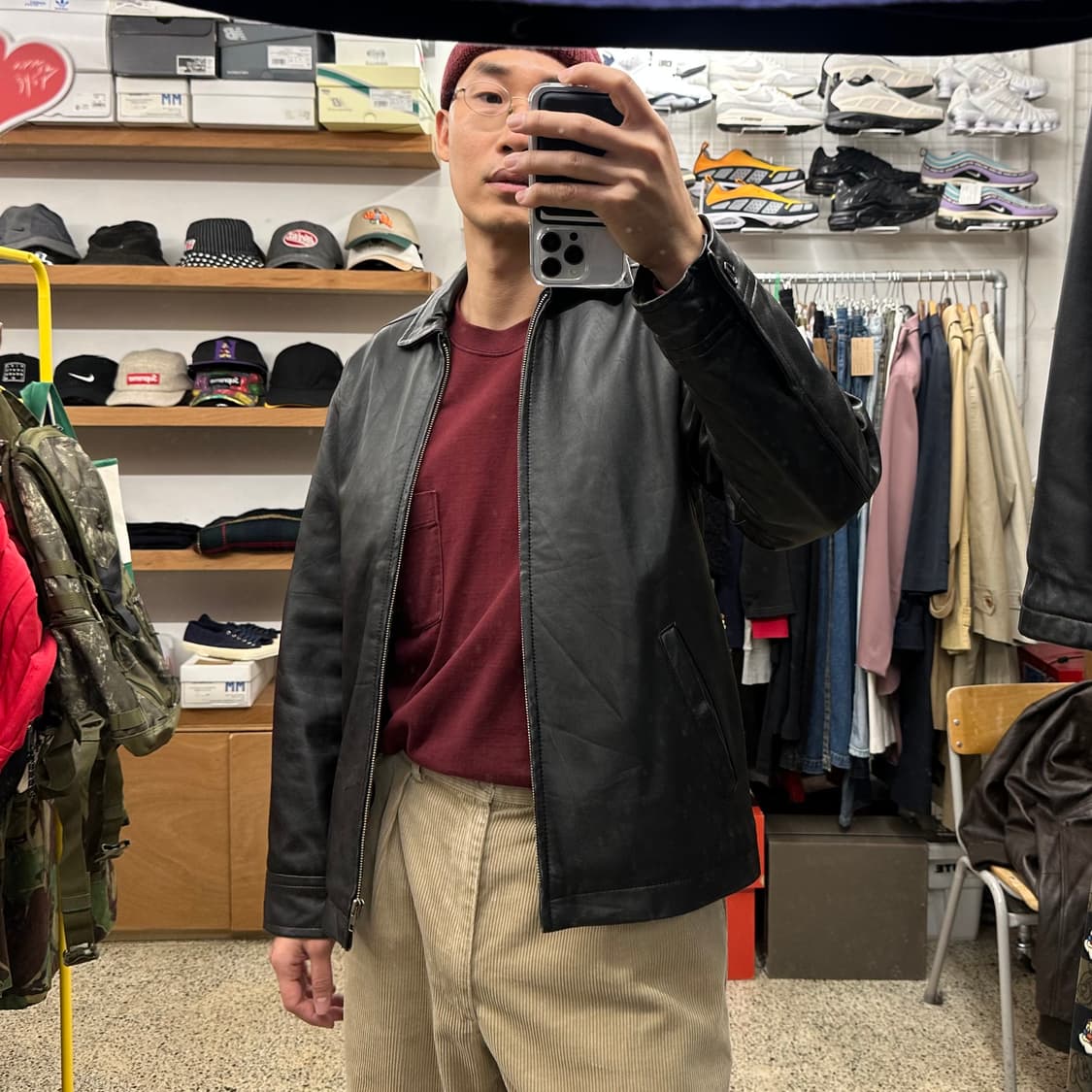 캘빈클라인 램레더 싱글라이더 자켓 상품이미지10