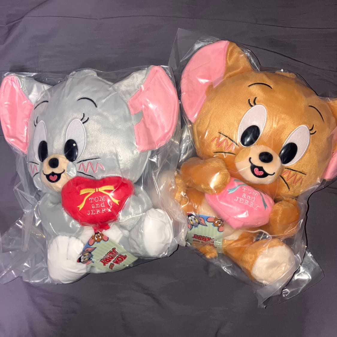 (일본 정품, 택 O) 제리, 터피 하트 리본 중형인형 상품이미지2