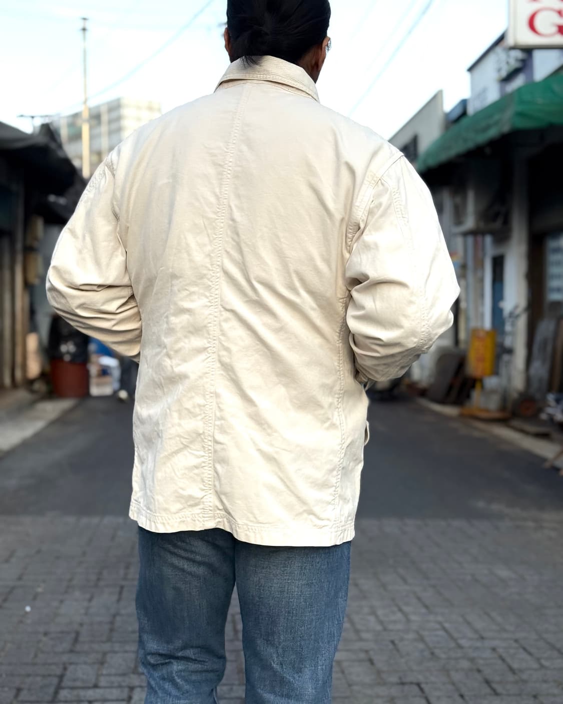 90‘s 폴로 랄프로렌 코튼 헌팅 자켓 L 상품이미지9