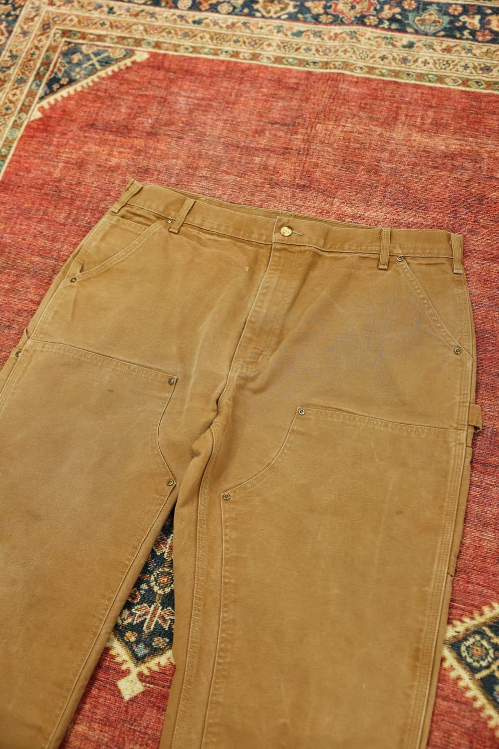 빈티지 칼하트더블니 브라운 판매 상품이미지4