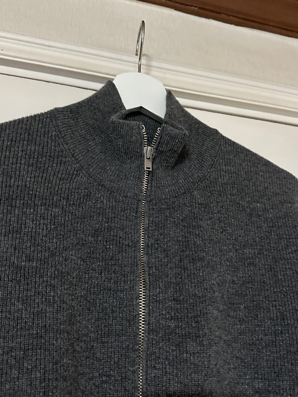 포터리 풀집업니트 챠콜그레이 2 상품이미지1