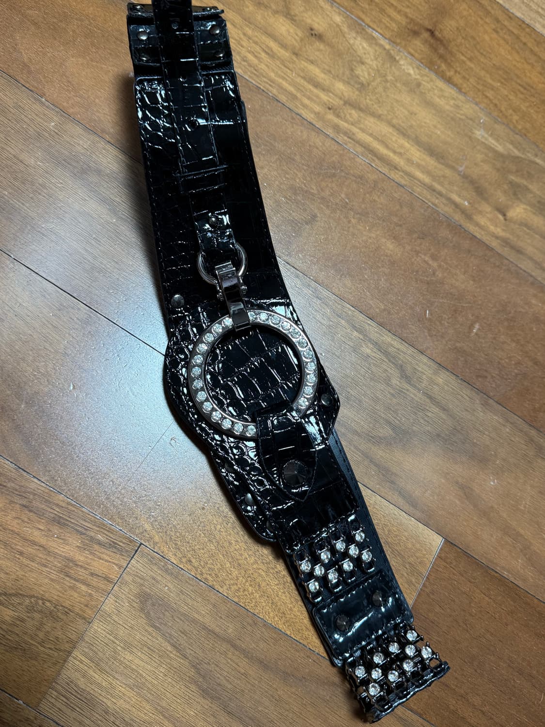갸루 벨트 d.i.a깔 큐빅 유광벨트 일본 빈티지 빅벨트 마스깔 Mars 상품이미지4