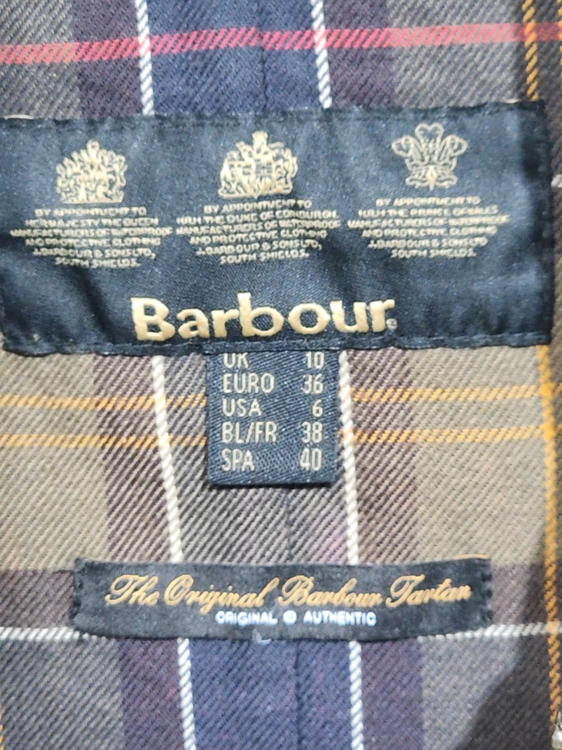 (M) 바버 왁스자켓 빈티지비드넬 왁싱점퍼 매장판  상품이미지3