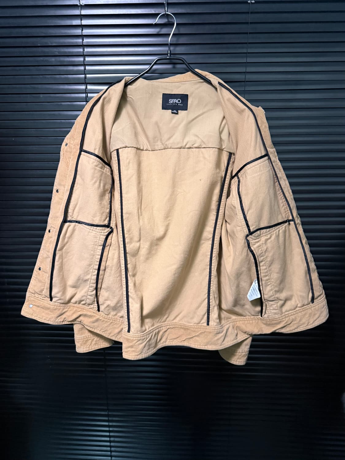 스파오 맨 남자 코듀로이 골덴 베이지 트러커 자켓 105 XL 웨스턴 상품이미지6