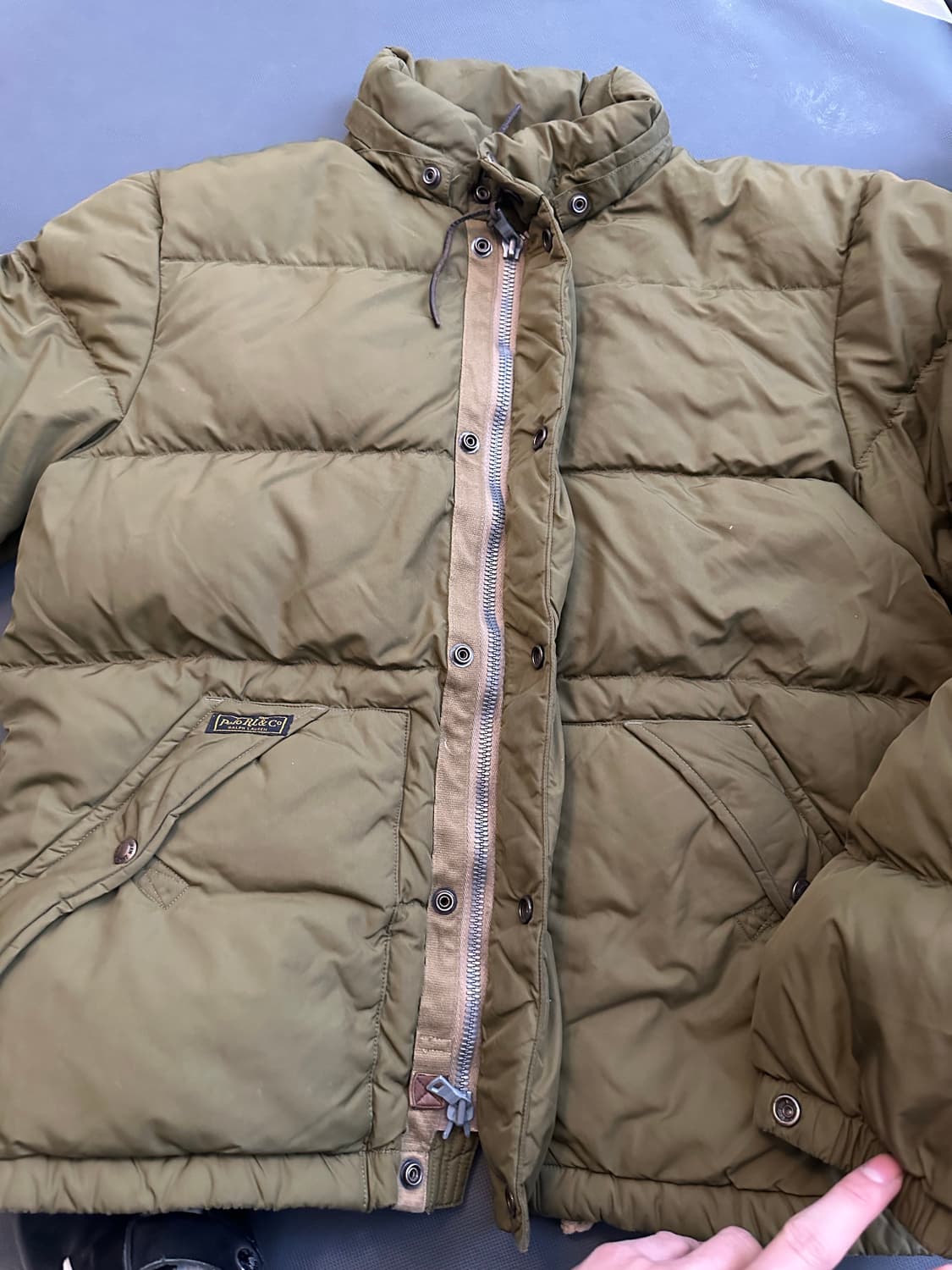 폴로 랄프로렌 올리브 패딩 M/175 상품이미지8