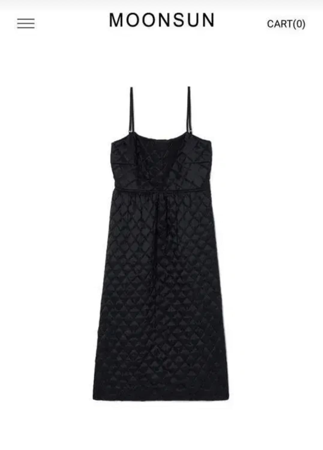 문선 아가일 퀼팅 베이비돌 원피스 블랙 s  상품이미지1