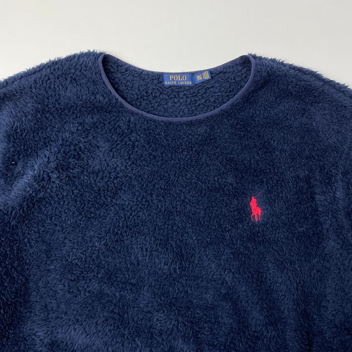 [중고] 폴로 랄프로렌 네이비 플리스 맨투맨 2XLT 상품이미지4