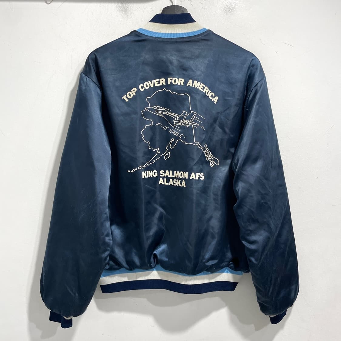 빈티지 프린팅 바시티 자켓 상품이미지3