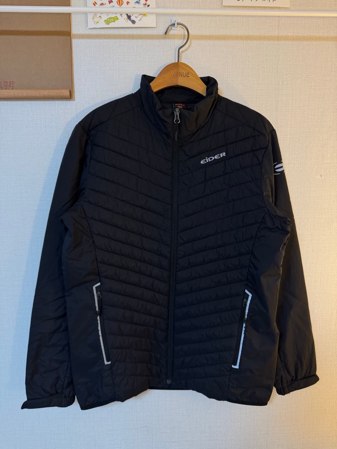 [L]아이더 하이브리드 경량패딩 자켓 블랙 상품이미지4