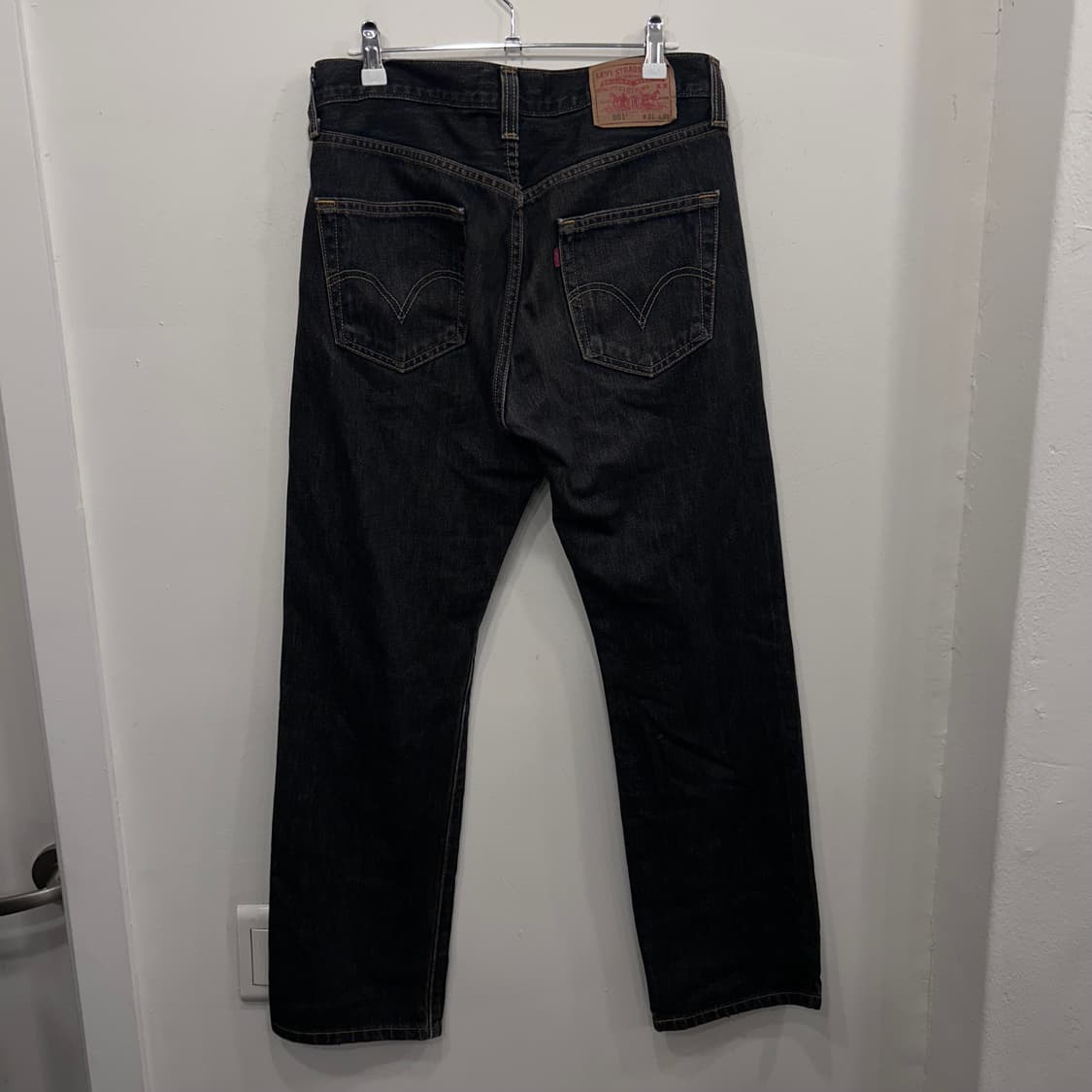 리바이스 501 오리지널 레귤러핏 진청 데님팬츠 상품이미지5