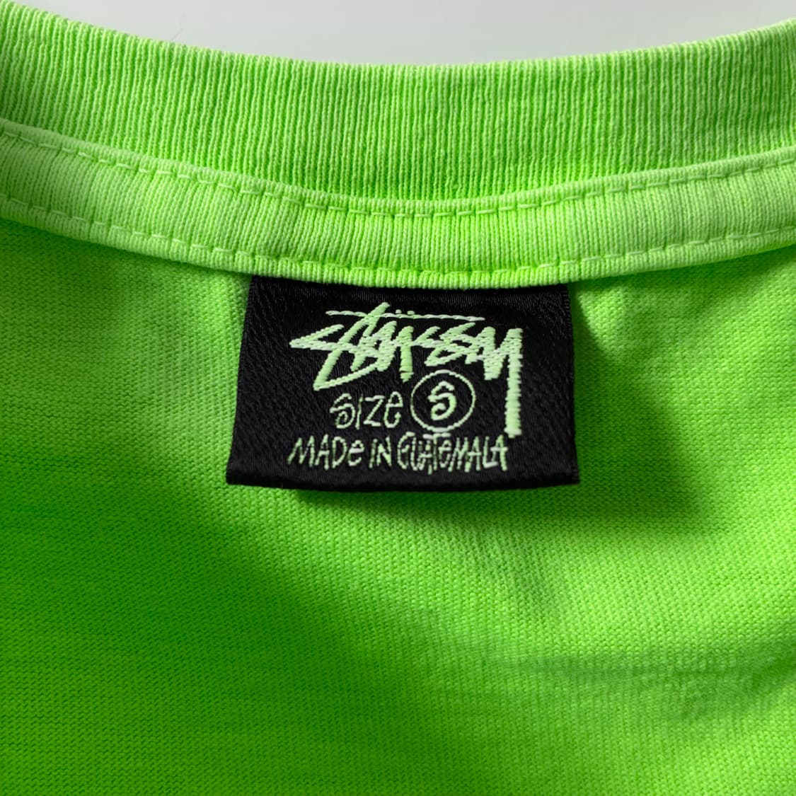 Stussy  스투시 x 아워레거시 라임그린 반팔티셔츠  상품이미지5