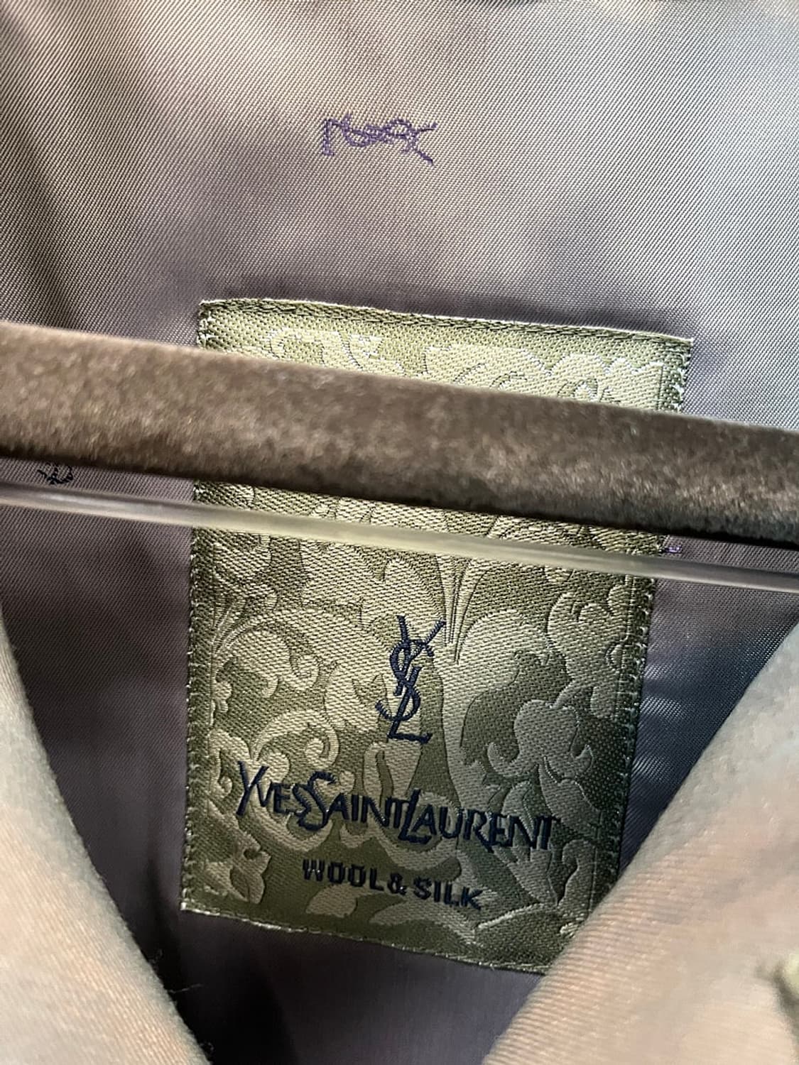 110) 입생로랑 캐시미어 내피 롱코트  상품이미지4