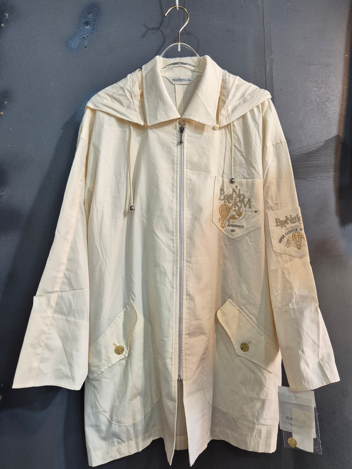 아이보리 M사이즈 셔츠형 자켓 텍달림 새상품 상품이미지1