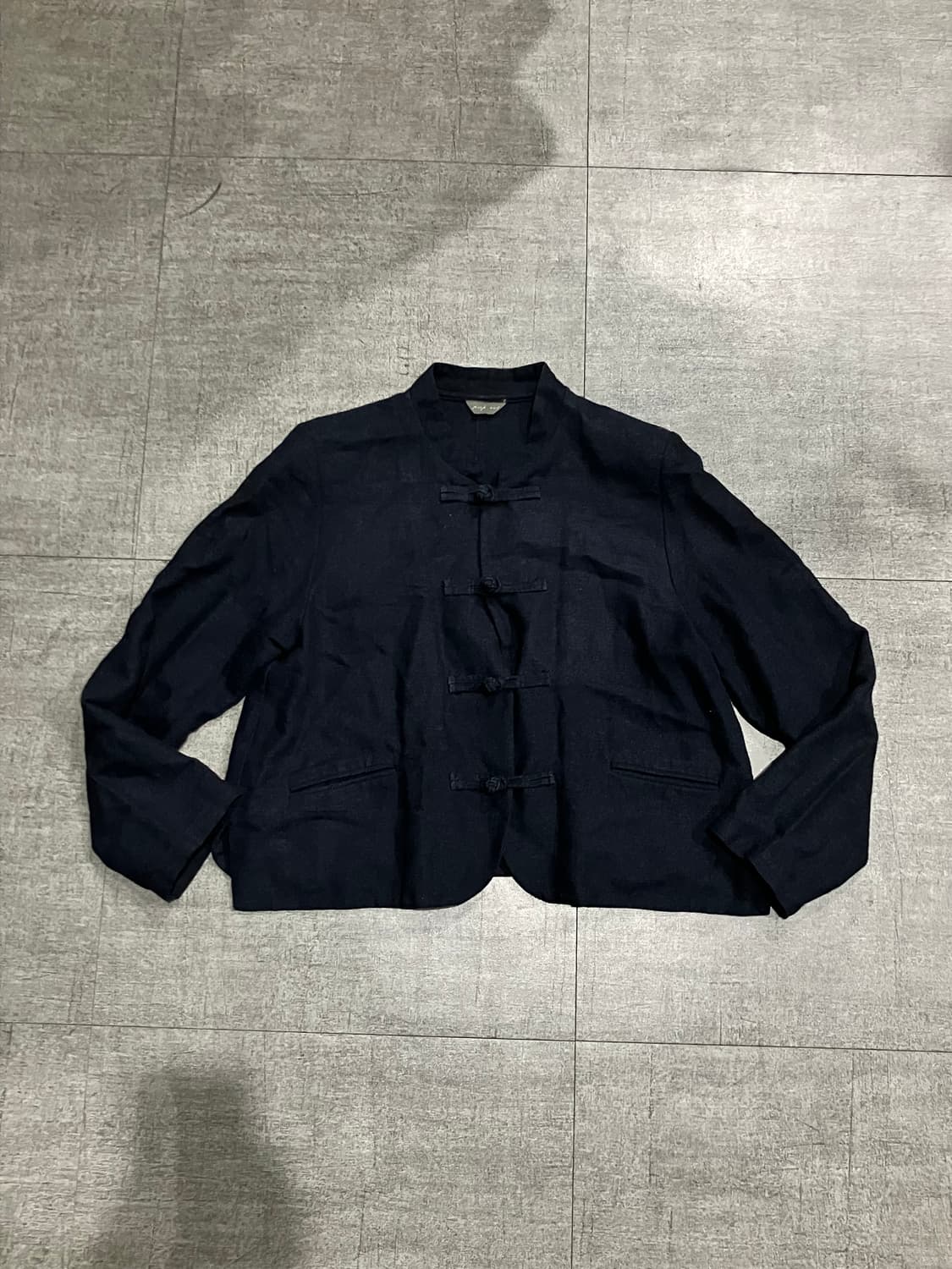 일본빈티지 Peepout 하구미모리걸 할메카지 차이나버튼 더플자켓 상품이미지1