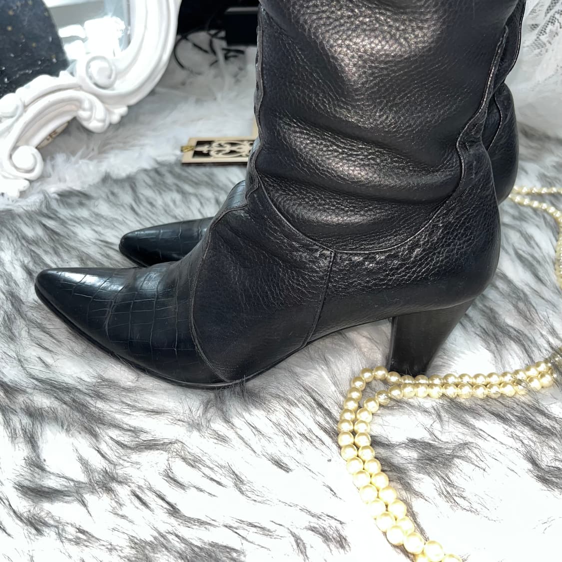 빈티지 스터드 부츠 상품이미지6