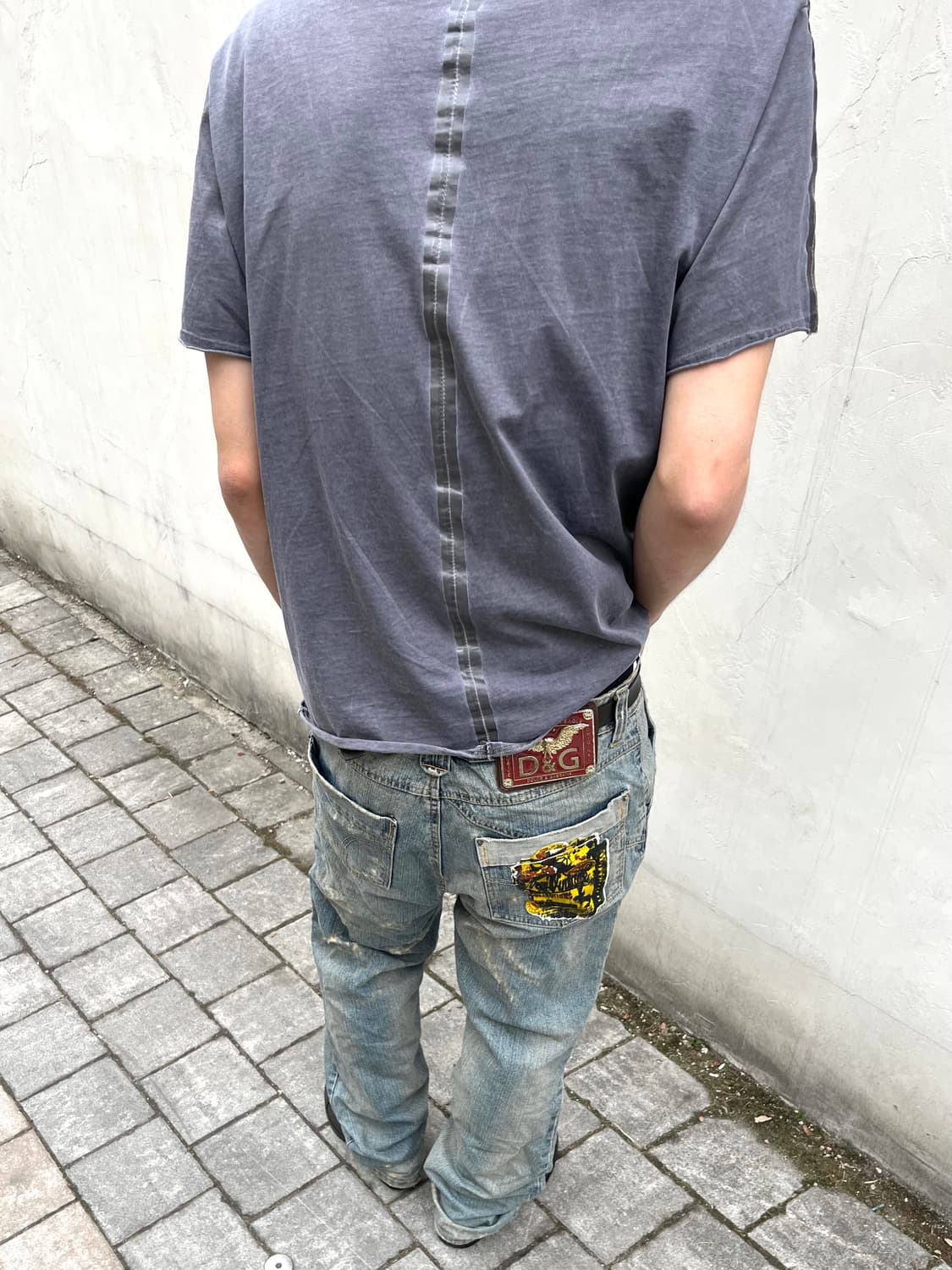 돌체앤가바나 00s 디스트로이드 데님팬츠 상품이미지3