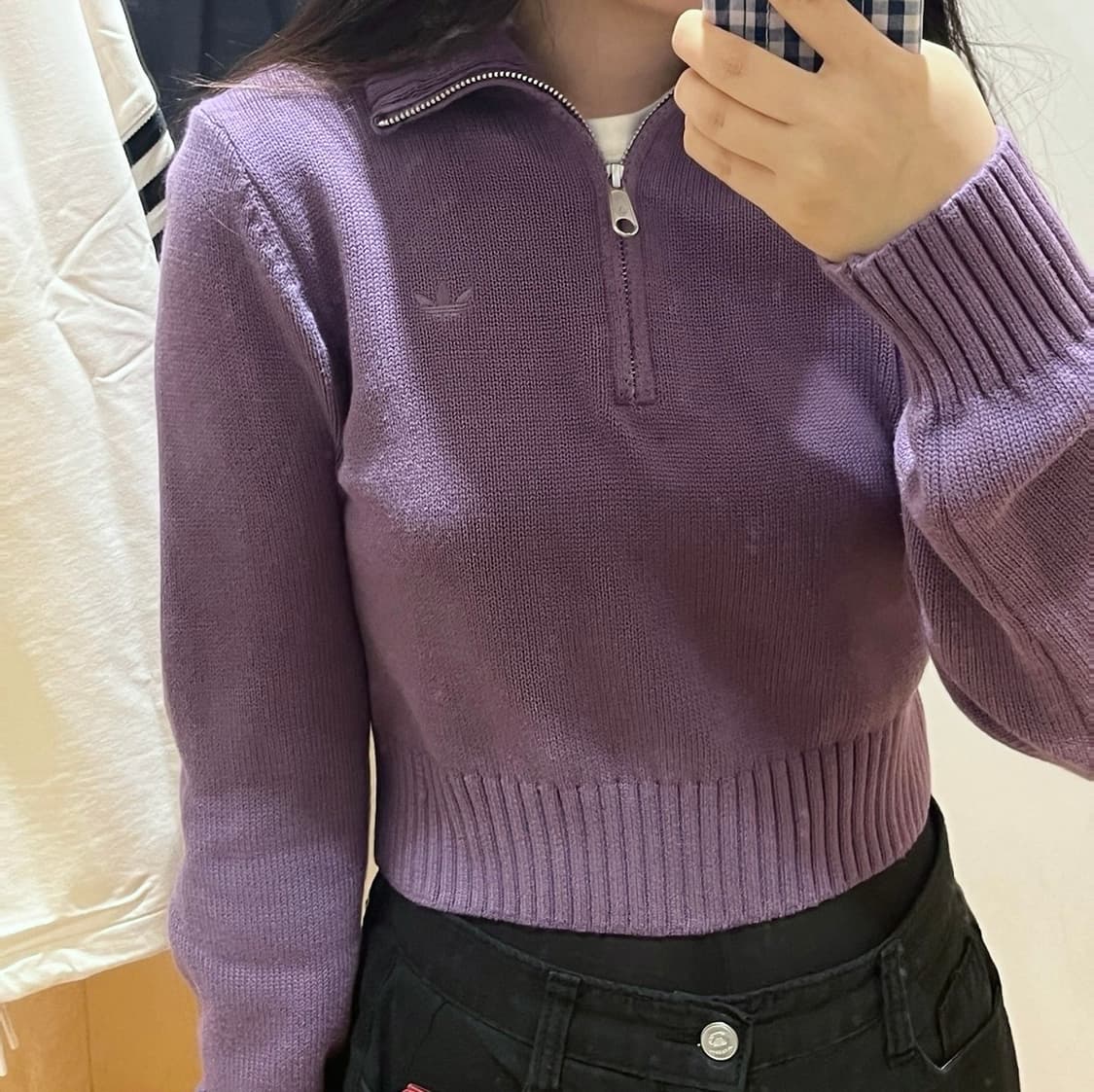 아디다스 크롭 니트 상품이미지2