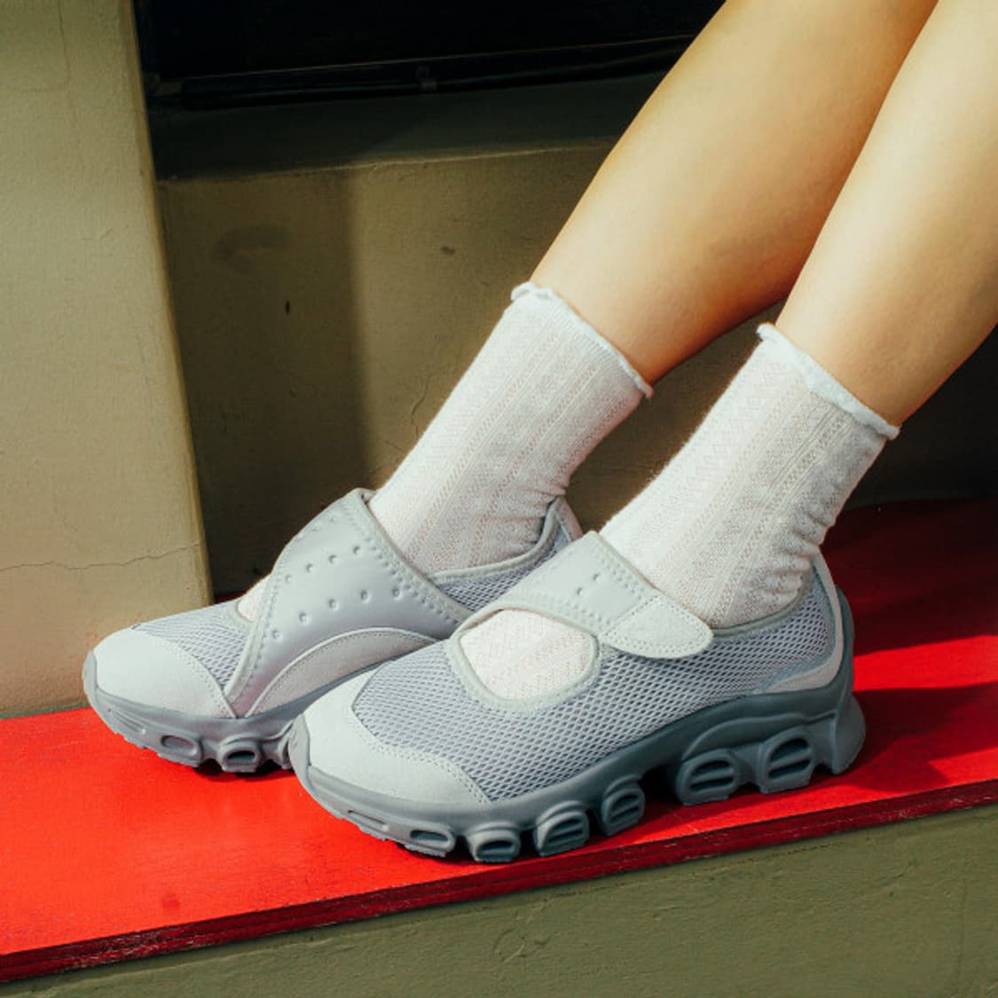 Adidas 아디다스 아디폼 메리제인 발레코어 슈즈 민트 JH7555 상품이미지4