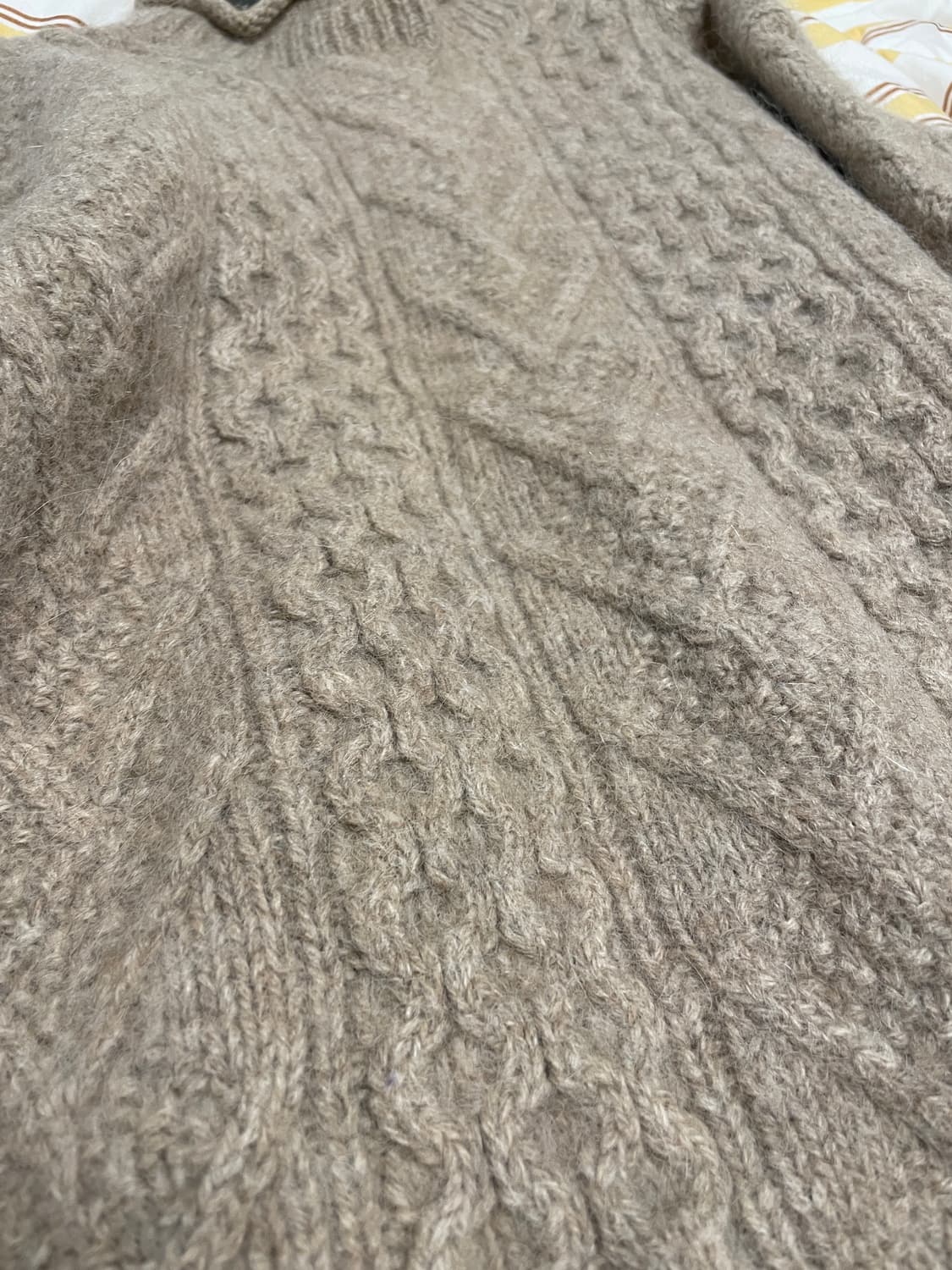 Webb Hand Knit 헤비 울 니트 오트밀 상품이미지3