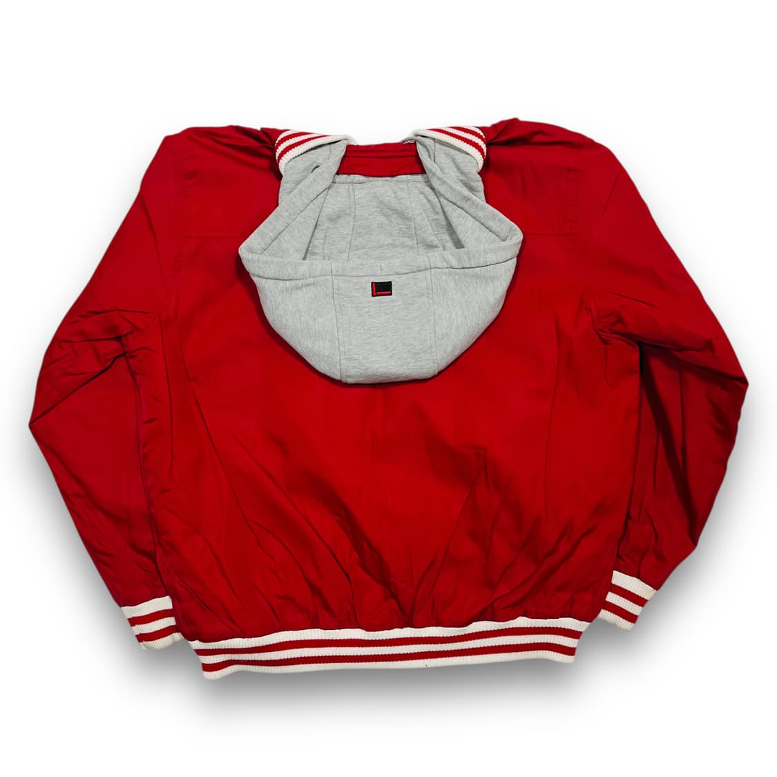 후부 진스 00s 올드스쿨 05 빅로고 레드 후디 집업 상품이미지3