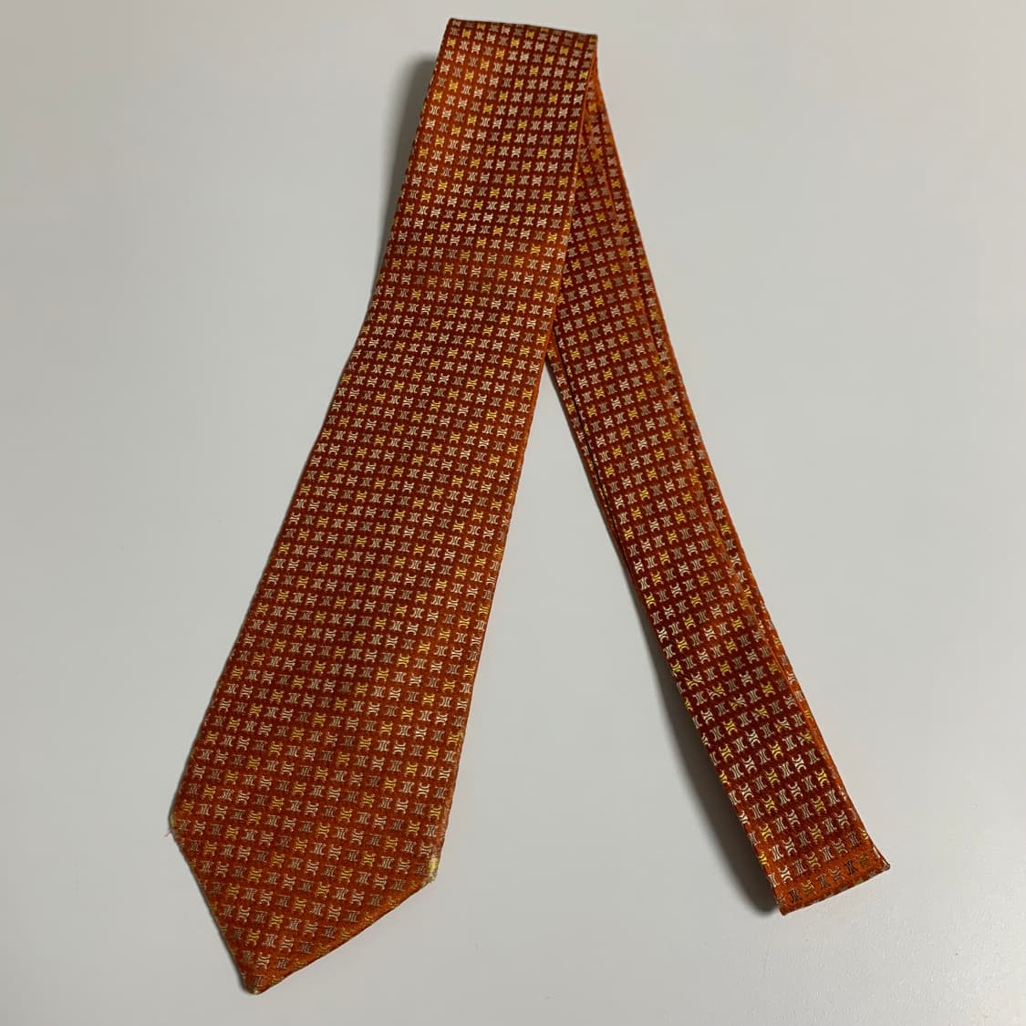 셀린느(CELINE) 모노그램 명품넥타이 B+등급 신형라벨 상품이미지8