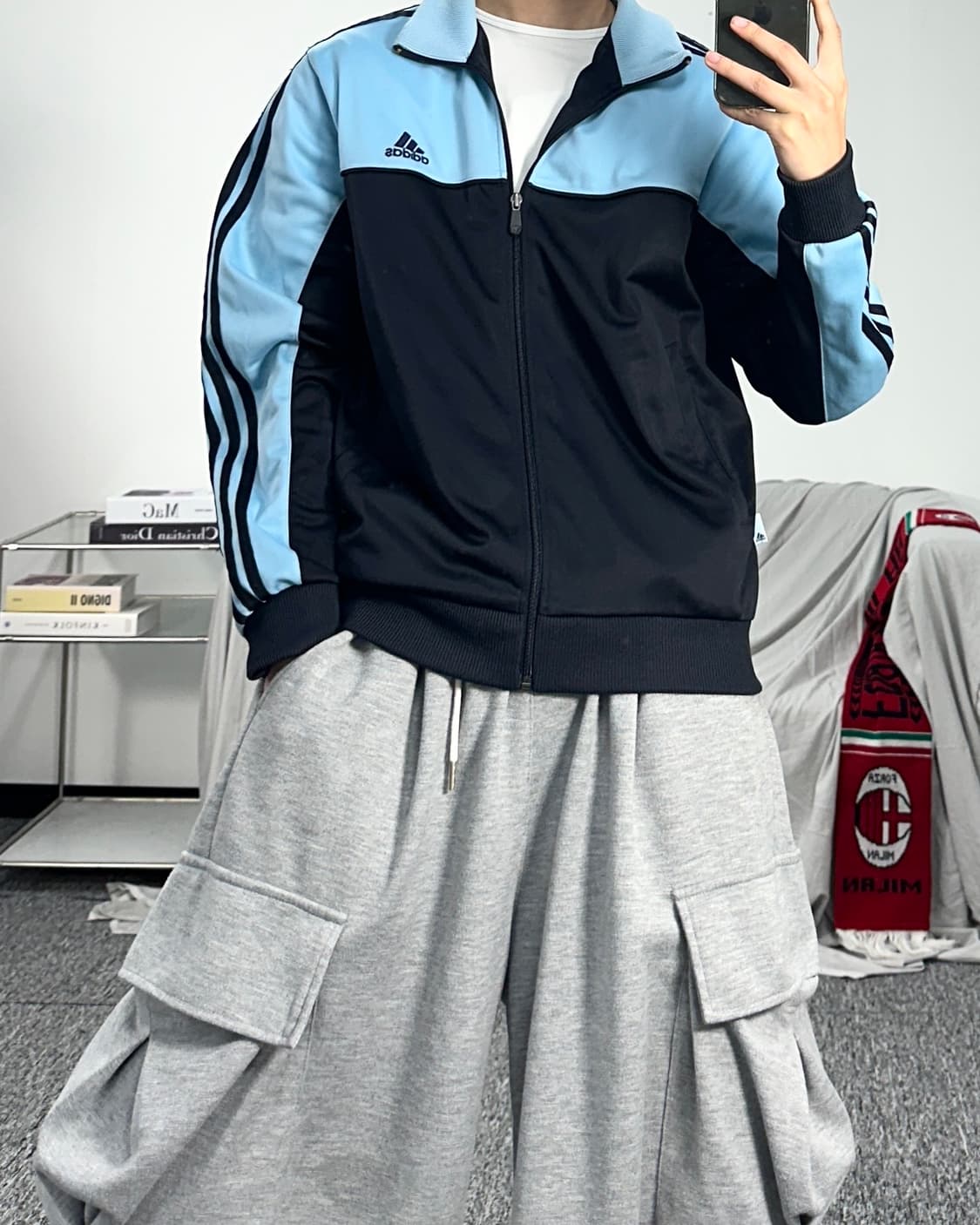 아디다스 스카이블루 트랙탑 져지 95 상품이미지3