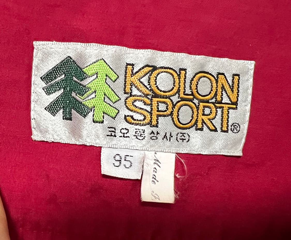코오롱스포츠 90s 남자 등산조끼 유틸리티 춘추 레드 레저룩 M 95 상품이미지3
