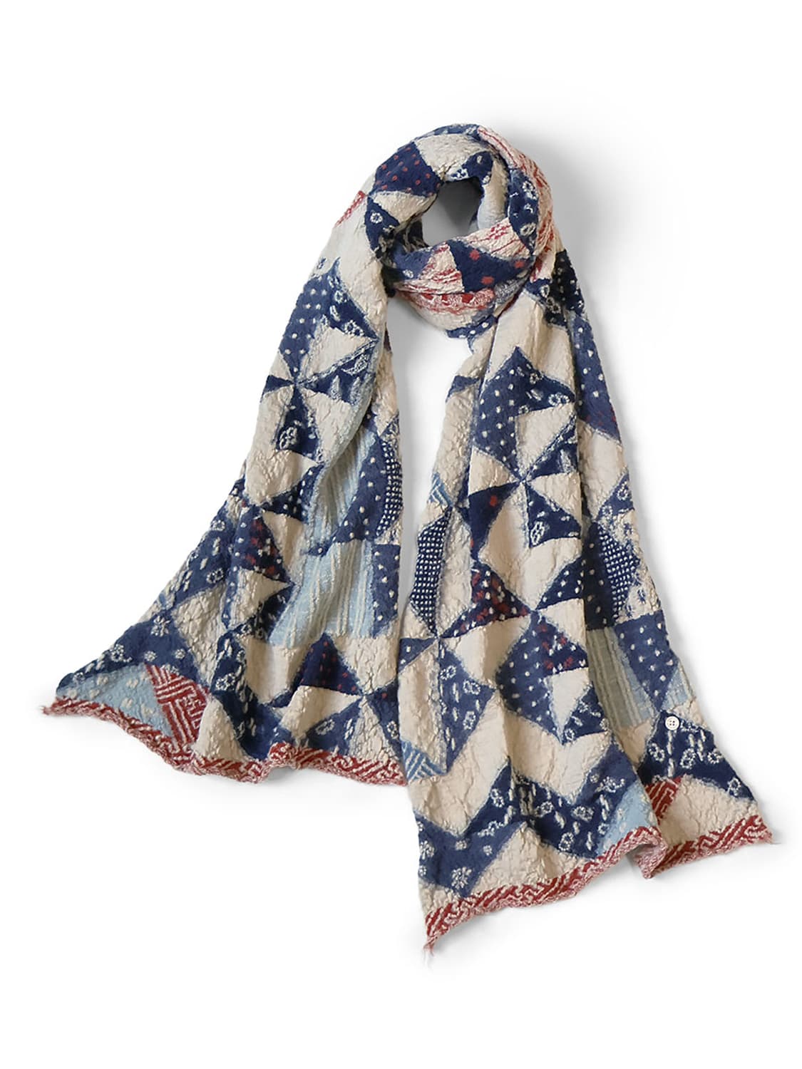 캐피탈 펠티드 울 인디고 해피 스카프 키나리 EK-1850 상품이미지1