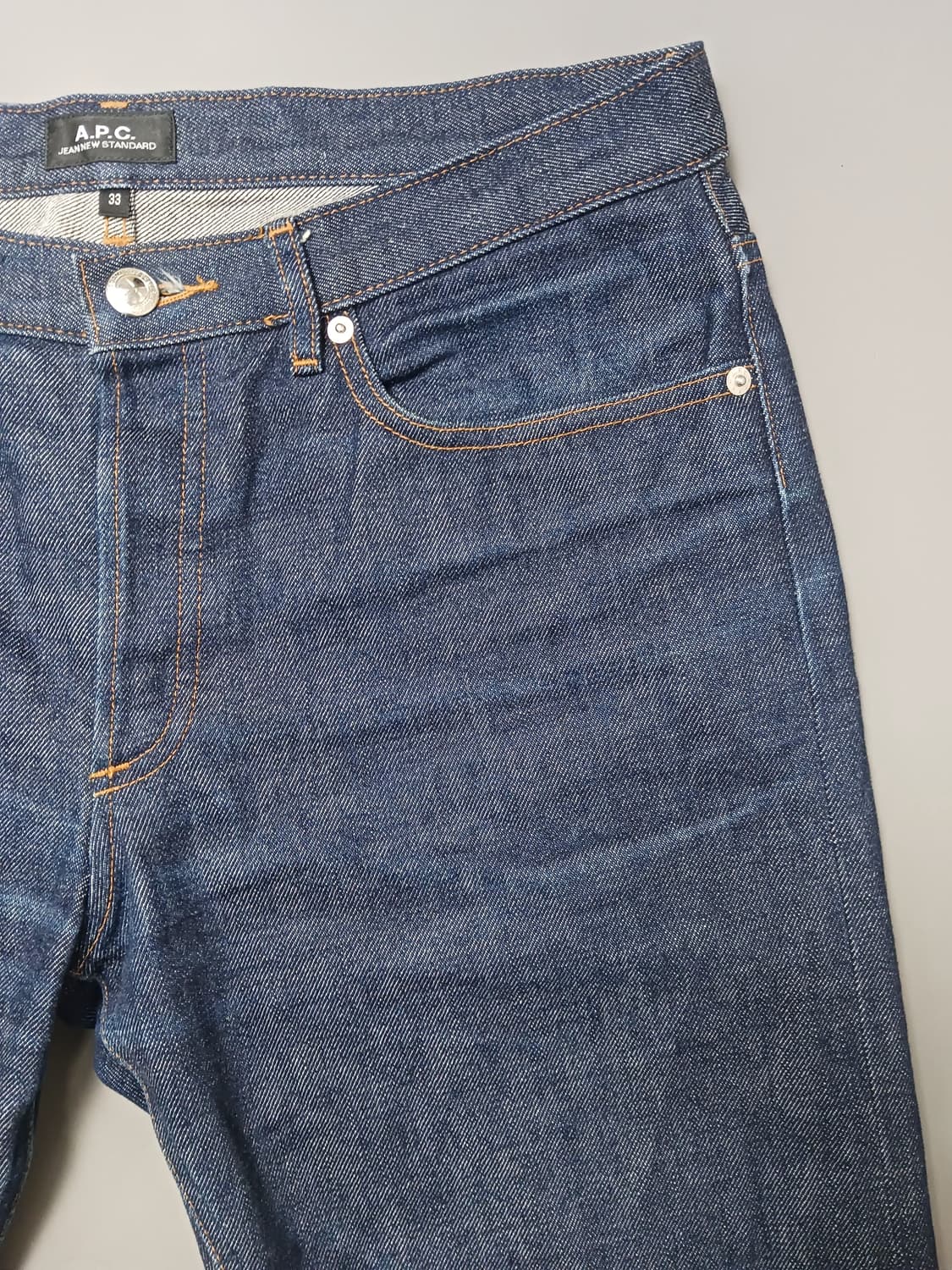 [33] APC 아페쎄  진청 생지 뉴스탠다드 진 청바지 상품이미지4