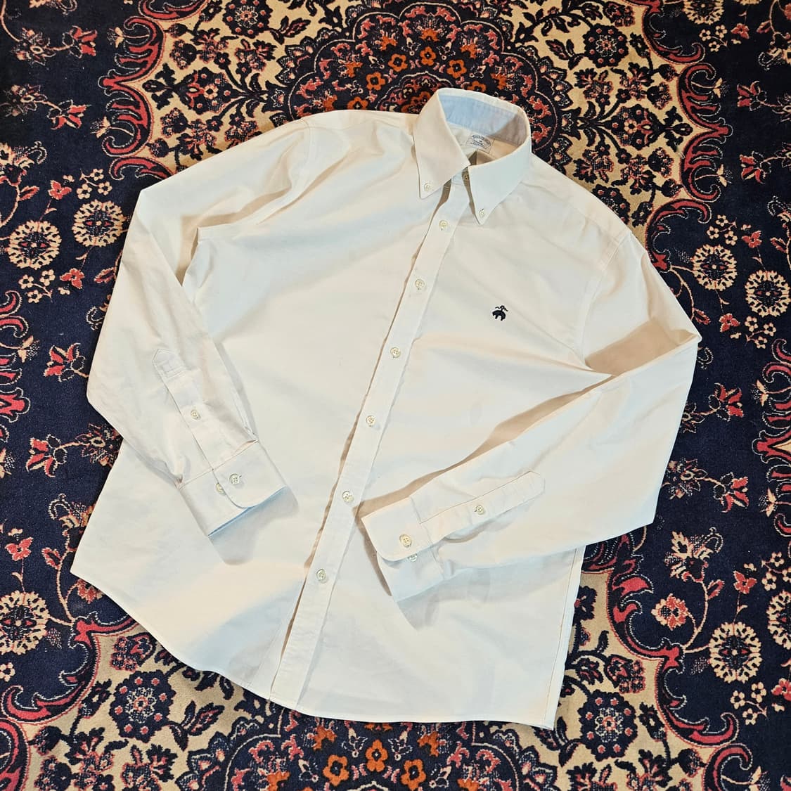 브룩스브라더스 스몰로고 버튼다운 옥스포드셔츠 M size 상품이미지1