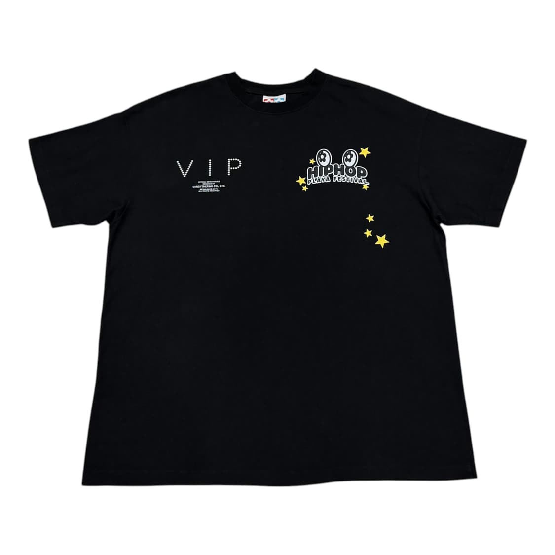 반디더핑크 힙합플레이야 페스티벌 VIP 검정 반팔티 2 상품이미지1