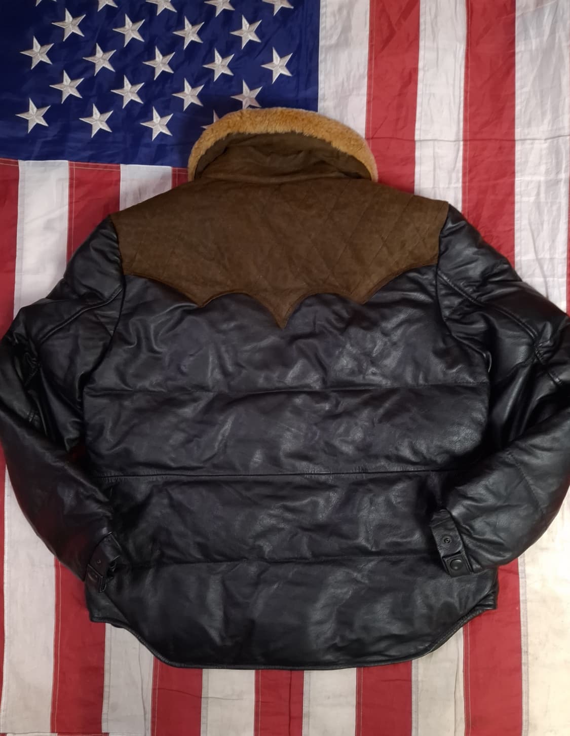 택새제품 Curphey 리얼레더 웨스턴 패딩 자켓 상품이미지9
