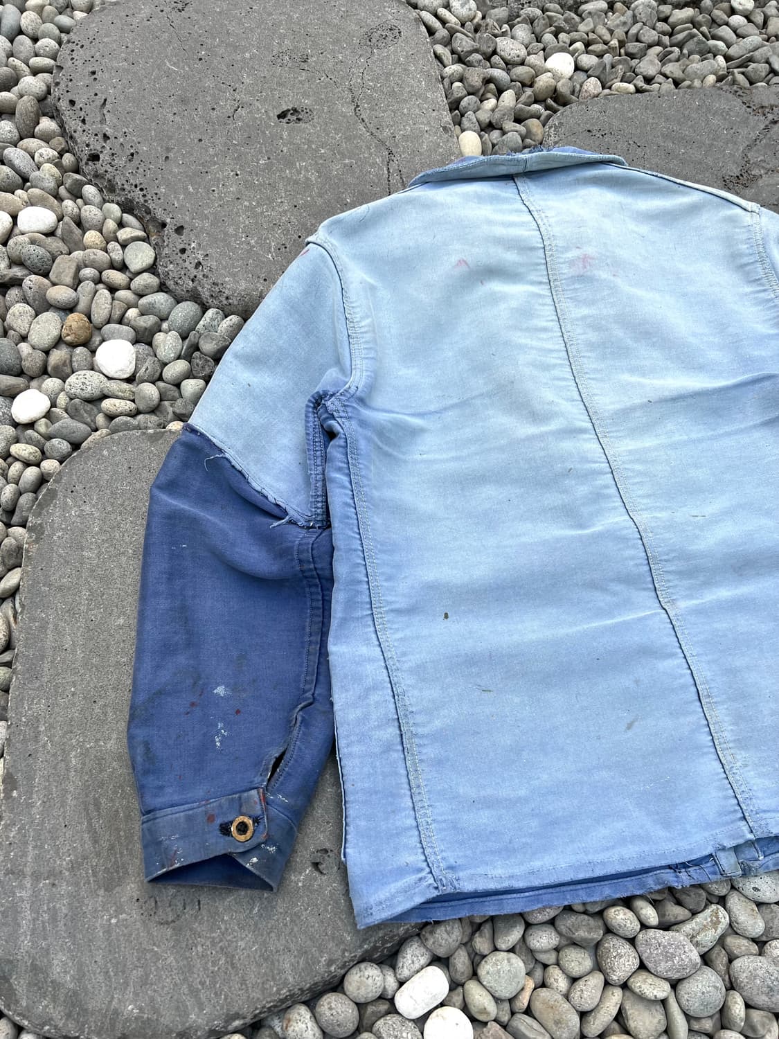 1950s HARD FADED WASHING 몰스킨 프렌치워크자켓 상품이미지8